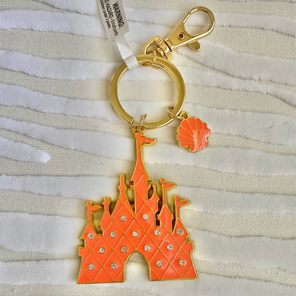 🧡Disney Ariel Coral Grotto Bag Charm/ Keyring